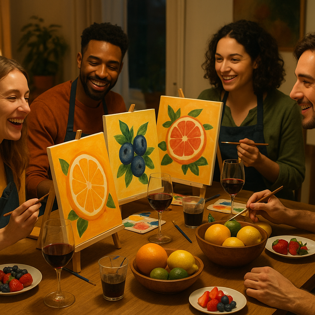 How To Host A Colourful Fruit-Themed Paint And Sip Evening