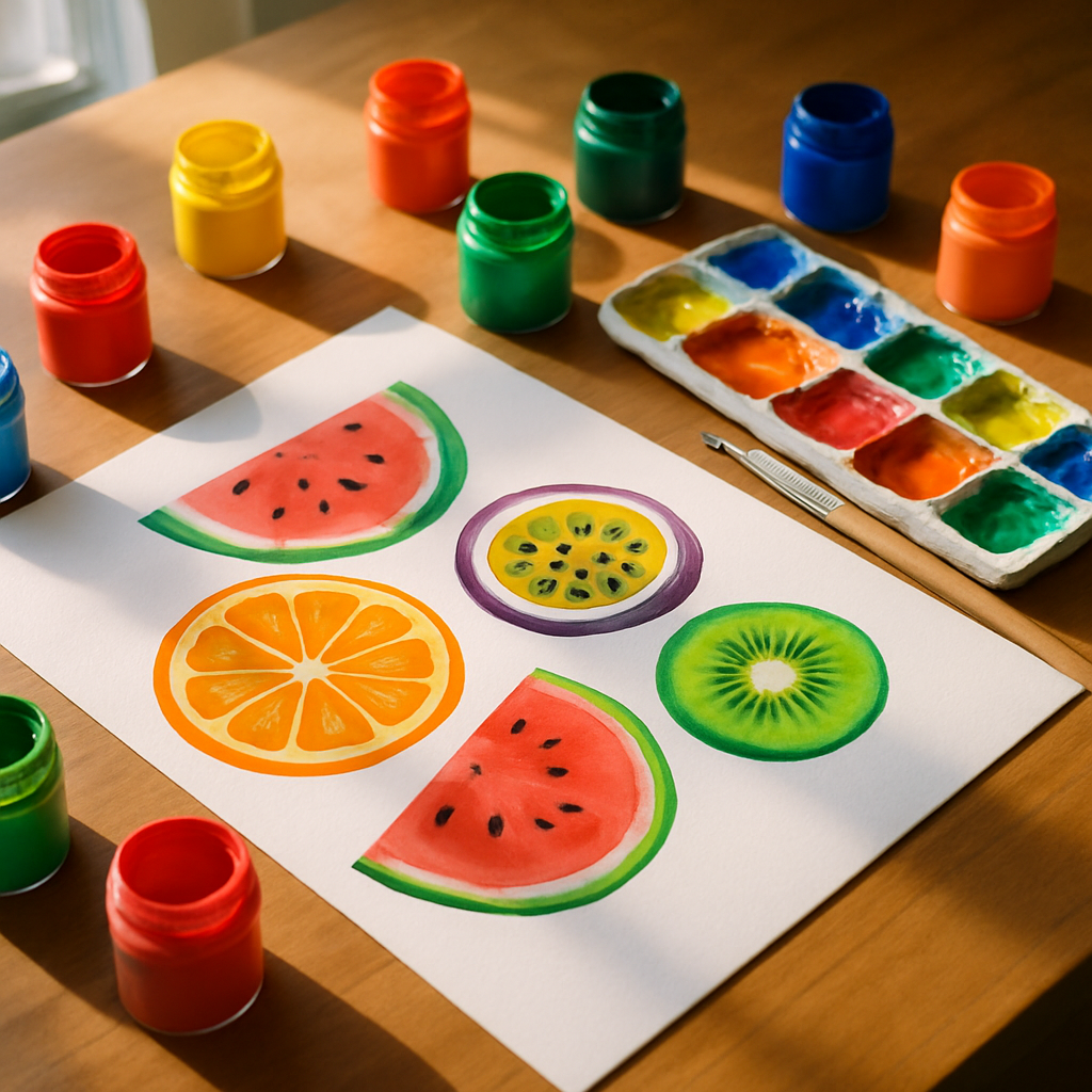 The Best Gouache Painting Techniques for Capturing Juicy Fruit Textures