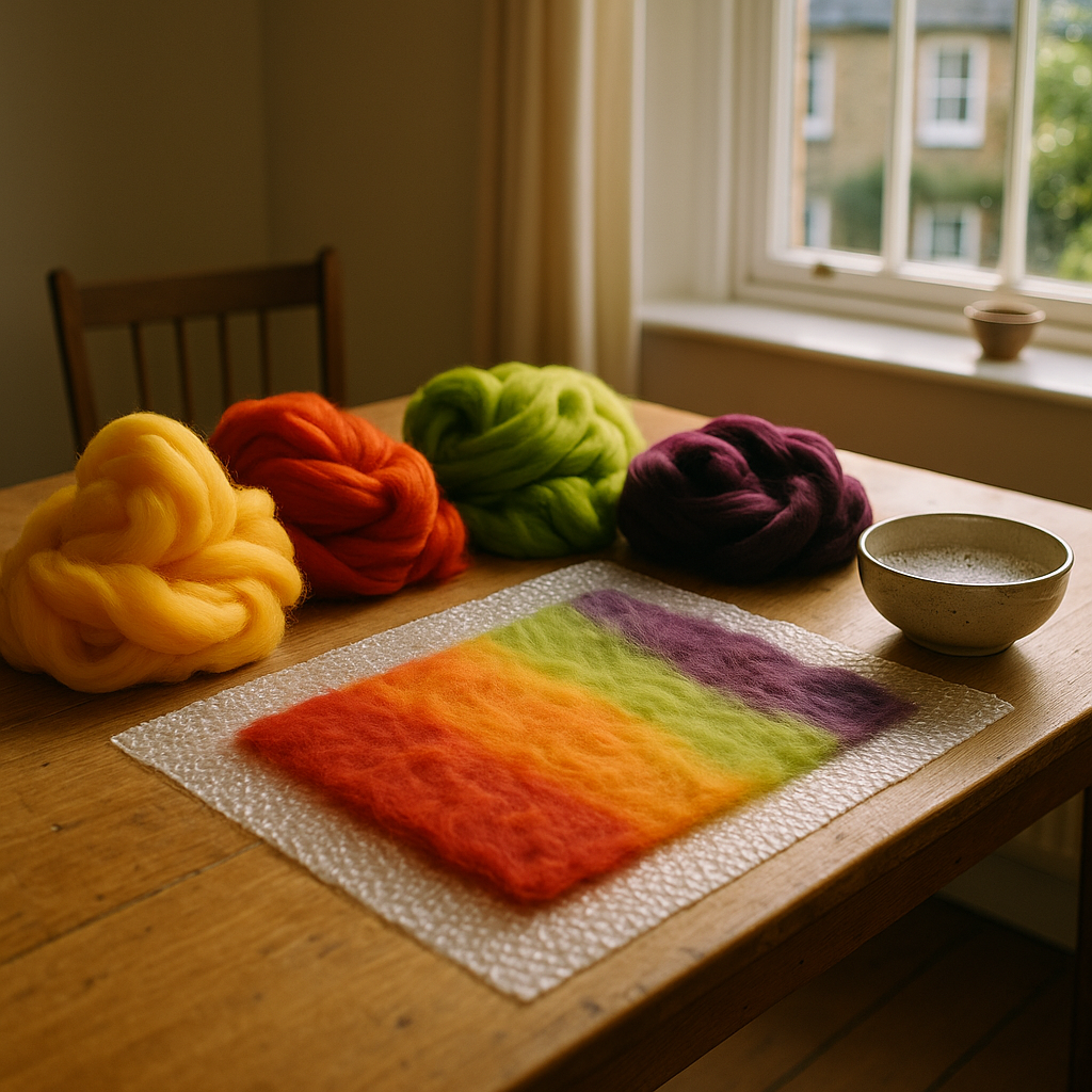 Wet Felting for Beginners: How to Make Colourful Fruit-Inspired Wall Art with Wool